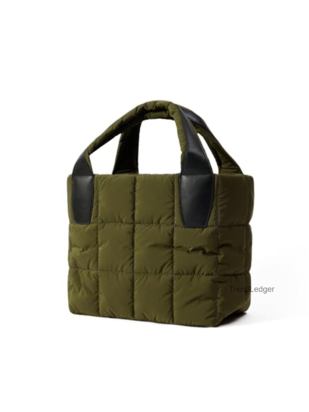 Puffer Tote Bag Waterproof Nylon Adjustable Strap Crossbody Shoulder